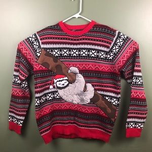 Men’s Sloth Ugly Christmas Sweater XL